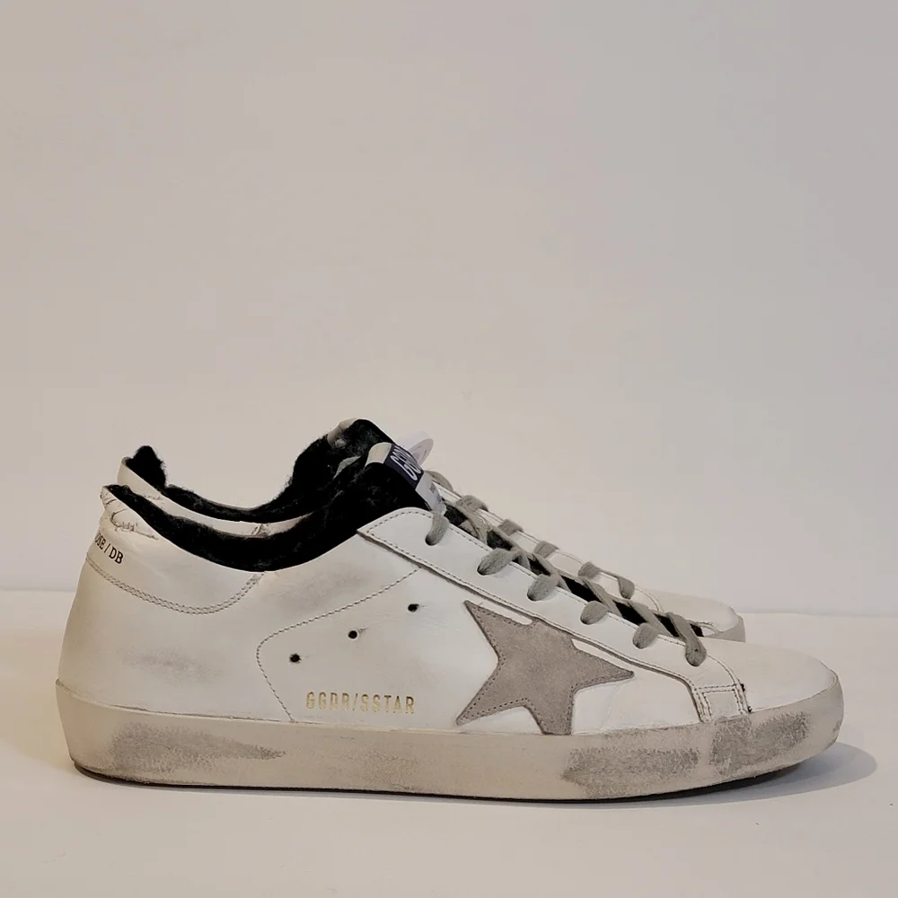 Golden Goose Sneakers womens or mens size 40 Superstar white wool liner thermal - Picture 5 of 15